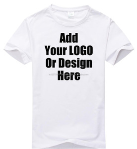 <b>White</b> Round Neck Men's for T-Shirt with Customized Logo 100% Cotton Bio-Washed Pique Fabric - Product Image 1