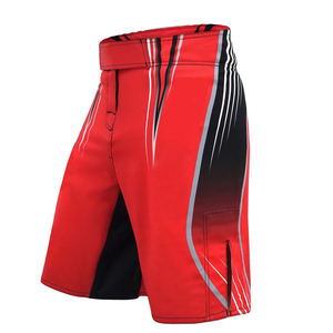Pantalones cortos de lucha de entrenamiento MMA impresos por sublimación Kickboxing Grappling Gym Wear Pantalones cortos de lucha diseño personalizado - Product Image 3