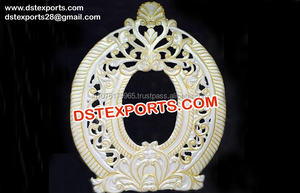 Fondo redondo para escenario de boda, Panel de fondo dorado con forma de huevo, diferentes estilos, fabricantes de paneles de fondo para boda - Product Image 5