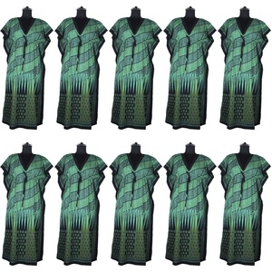 Bikini de playa sin mangas de algodón crepé Kaftan largo para mujer Kaftan de algodón Maxi vestido de verano vestido suelto Hippie Boho - Product Image 1