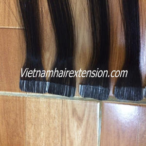 Vietnam Color Long Tape <b>Hair</b> <b>Extensions</b> 100% <b>Human</b> <b>Real</b> Remy Virgin <b>Hair</b> Silky Straight Wave 100g - Product Image 1