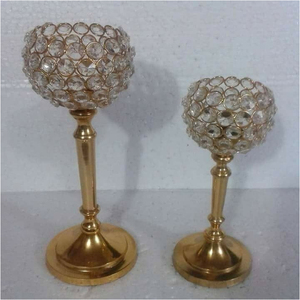 Portavelas de GEMA de cristal decorativo para eventos - Product Image 1