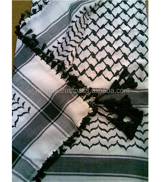 IBLUELOVER Sciarpa Shemagh Araba Da Uomo Medio Oriente Keffiyeh - Foto 2