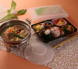 Boîte à bento JAPANDI réutilisable, 5 compartiments, modèle PR-7 moulé par injection, rectangulaire, en plastique compatible lave-vaisselle avec couvercles - Product Image 5