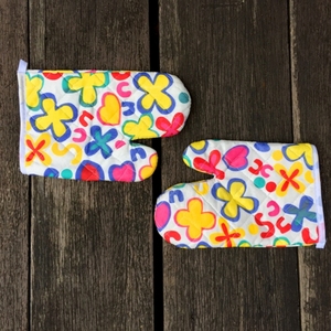 Professional Design Printed <b>Oven</b> Mitten with Organic Cotton Multicolor Good Quality <b>Oven</b> Mittens - Product Image 2