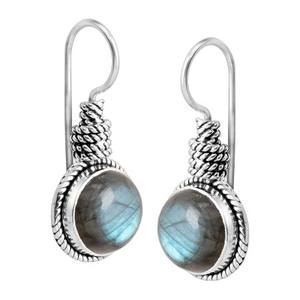 Elegant Blue Flash Labradorite Gemstone <b>Earrings</b> Wholesale Lot 925 Sterling Silver Natural Labradorite Handmade <b>Earring</b> Jewelry - Product Image 1