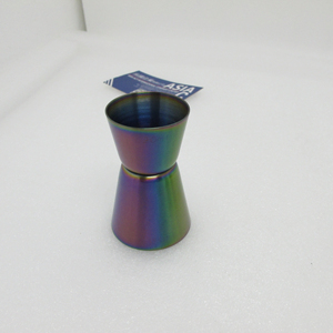 Dosificador de Bebidas Metálico Moderno con Acabado Arcoíris, Herramienta de Bar para Cócteles, Reutilizable - Product Image 1