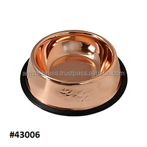 De cobre de alta calidad de perro cachorro de diferentes tamaños mascota alimentación tazón - Product Image 2