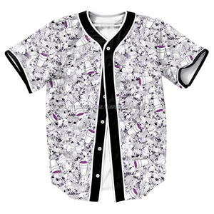 OEM Traditional Fashion Baseball Jersey High quality Full Sublimation Printing Baseball Shirts Short Sleeve - Product Image 2