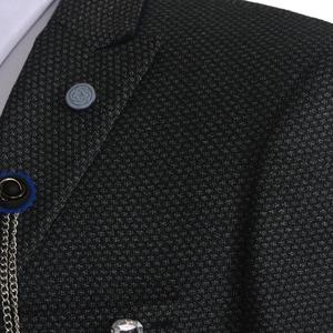 Chaqueta de negocios de dos botones para hombre, elegante y de lujo, alta calidad, fina, fabricante directo - Product Image 3