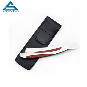 Servicio OEM Maquinilla de afeitar de barbero de la mejor calidad con mango personalizado con bolsa Instrumentos de belleza Maquinilla de afeitar plegable - Product Image 1