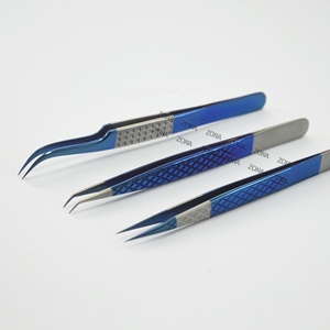 แหนบต่อขนตาสแตนเลสแบบมืออาชีพความหนาพร้อมการปิดที่แม่นยำ - Product Image 2