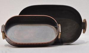 Plateaux en métal antiques de cuivre, nouveaux Designs, vente en gros, bonne qualité, volumineux, Vintage, luxe, fabriqué en inde - Product Image 3