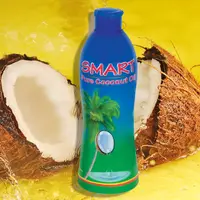 Smart Pure Kokosolie Is Voorzichtig Gewonnen Uit Rijpe Vers Geoogst Kokosnoten