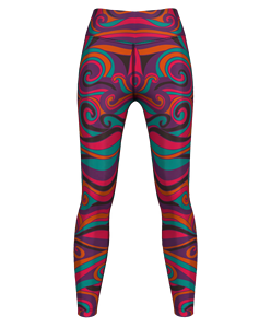 กางเกงเลคกิ้งออกแบบกำหนดเองสำหรับผู้หญิง,กางเกงโยคะฟิตเนสสีสันสดใสเลคกิ้งสำหรับร้านค้าและร้านค้าของคุณ - Product Image 2