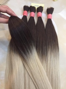 Cheveux humains russes doublement étirés, extensions de cheveux de haute qualité, blond ombre, de l'usine de cheveux du vietnam - Product Image 2