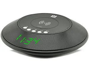 Qi caricabatterie Wireless Blu altoparlanti NFC Wireless lettore musicale con sveglia