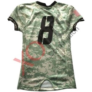 Camiseta de fútbol americano sublimada de camuflaje de calidad, uniforme de fútbol juvenil transpirable, estampado bordado de talla grande disponible - Product Image 2