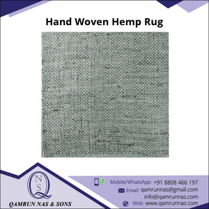 Élégant tapis de porte en jute de chanvre indien antidérapant pour la maison et le bureau avec un design élégant pour la salle à manger - Product Image 3