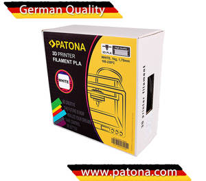 PATONA-filamento para impresora 3D, 1,75mm, blanco: Material PLA - Product Image 4