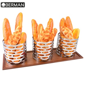 Burger attrezzature ristorante Chip <span class=keywords><strong>Mini</strong></span> Frittura Cestini Friggitrice In Acciaio Inox Cestello Che Serve - Product Image 6