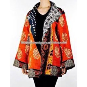Cotton Quilted <b>Jacket</b> <b>Vintage</b> Kantha Boho <b>Jacket</b> Women Winter <b>Jacket</b> - Product Image 1