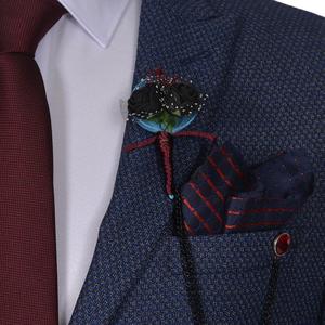 สินค้าใหม่แฟชั่นสไตล์การออกแบบผู้ชายสูทสํานักงานการออกแบบเครื่องแบบเสื้อเบลเซอร์, เสื้อแจ็คเก็ตทักซิโด้สไตล์อิตาลี - Product Image 4