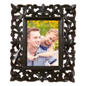 Look antique sculpté à la main en bois MDF Cadres photo décoratifs Tenture murale de table Design intemporel de l'exportateur indien en vrac - Product Image 1