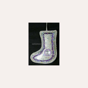 Ornement de chaussette de Noël fait main de haute qualité - Product Image 1