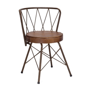 Nueva sala de hierro y de cuero Industrial silla - Product Image 5