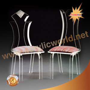 Chaises de salon en acrylique Transparent, personnalisées de 20mm, vente en gros, chaise de bureau en acrylique - Product Image 1