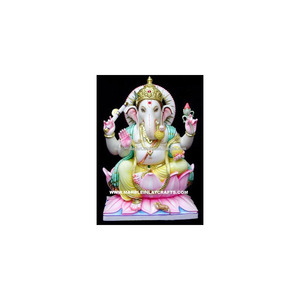 Unique Ganesh Statue from White Marble - Product Image 1