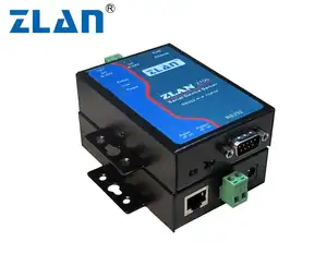 ZLAN2100 المنفذ التسلسلي RS232 إلى إيثرنت TCP/ip RJ45 محول جهاز الخادم