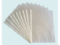 Porte-documents en plastique transparent et étanche, taille A4, pp, protecteur de feuille transparente à 11 trous, fournitures de bureau et scolaires