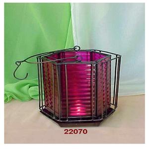 Farol Colgante Cuadrado de Hierro y Vidrio para Decoración del Hogar, Navidad, Ecológico, Hecho a Mano - Product Image 1