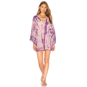 แนวโน้มออกแบบชุดชายหาดสำหรับผู้หญิงสวมใส่เรยอนมัดย้อมชายหาดแต่งตัวครอบคลุม - Product Image 1