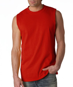 Camiseta Deportiva de Malla Transpirable para Hombre, Talla Grande, Cuello Redondo, Sin Mangas, con Estampado de Fitness Muscular, Servicio OEM - Product Image 1