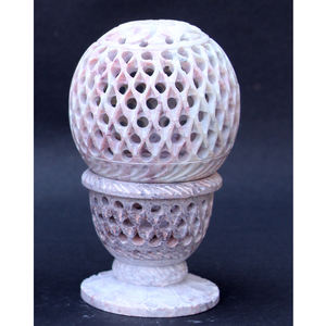 Bougeoir Sculpté Fine Sculpture Stéatite Stand Votive T Light Stand - Product Image 1