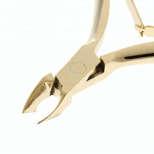 <b>Professional</b> Grade Gold-Plated Stainless Steel Cuticle Nipper <b>Nail</b> <b>Clipper</b> for Fingers Use - Product Image 5