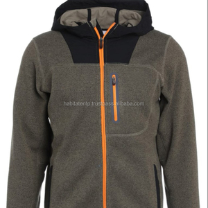 Veste polaire pour hommes, blouson noir - Product Image 1