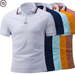 Camiseta deportiva de alta calidad para hombre, Polo 100% algodón con logotipo bordado personalizado, venta al por mayor, 2001 - Product Image 5