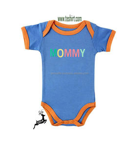 Body de Algodón Orgánico para Bebé con Estampado de Mamá Amor, Body para Recién Nacido al por Mayor en India, Bodies para Bebés en Línea en India - Product Image 6