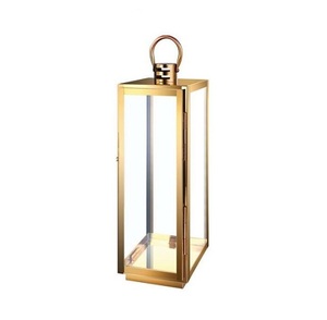 Rose <b>Gold</b> <b>Lantern</b> Made From Premium Quality Aluminum and Glass for Home Decoration Office Decoration Wedding Decoration - Product Image 6