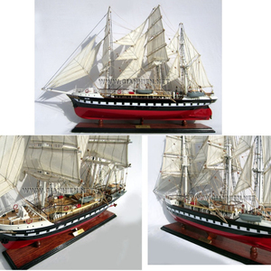 Chất lượng cao bằng gỗ cao Mô hình tàu <span class=keywords><strong>Belem</strong></span> hải lý trang trí nội thất thủ công mỹ nghệ với bức tranh Món quà - Product Image 1