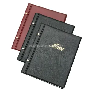 New stylish five star hotel restaurant leather menu cover