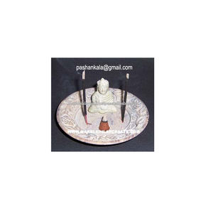 Brûleur d'encens en pierre ollaire, support - Product Image 1