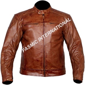 Chaqueta de carreras de cuero para motociclista - Product Image 6