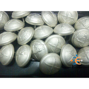 กระดุมก้านชุบโครเมี่ยมสีทองแบบโบราณทำจากอัลลอยแบบกดอัดแข็งสายรัดคางสำหรับแจ็กเก็ตเสื้อโค้ทสำหรับตกแต่งเสื้อผ้าทำจากหนัง - Product Image 2