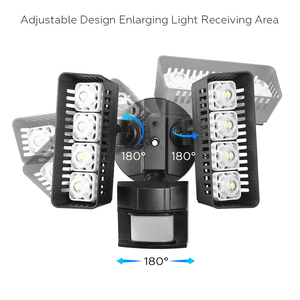 LED SMD 120 โวลต์ 220 โวลต์กลางแจ้ง Dual สวนน้ำท่วมที่อยู่อาศัยสนามกลางแจ้ง IP 65 โคมไฟ <span class=keywords><strong>Motion</strong></span> ไฟ Led เซนเซอร์ - Product Image 3