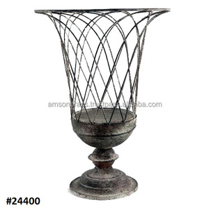 โกศลวดเหล็กสำหรับตกแต่งสวนโกศกลางแจ้ง - Product Image 2